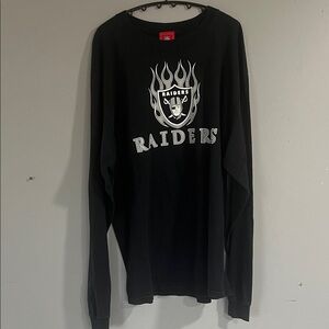 NFL Raiders Black Long Sleeve Tee XL